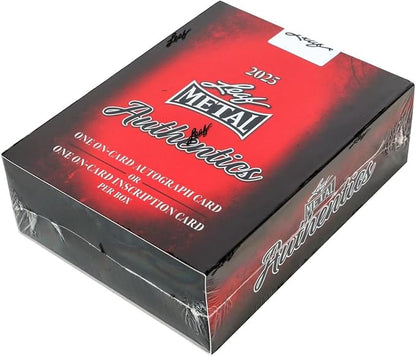 2025 Leaf Metal Authentics Volume 2 Multi-Sport Trading Card Box (Look for 1 on-Card Autograph or on-Card Inscription Autograph Per Box)