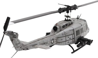 RC ERA C032 RC Helicopter 1/48 Scale 2.4G 6CH UH-1 Huey Flybarless RC Helicopter 6-Axis Gyroscope Stabilization with Altitude Hold &amp 3D Inverted Flight for Adults Enthusiasts(3 Battery)