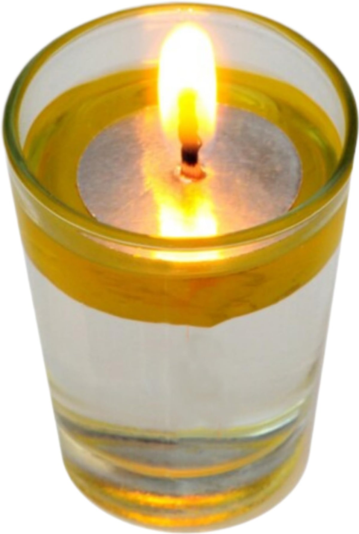 Hope Kart Magic Floating Diyas in Water Oil Bowl Wicks Batti Base Parsi Vat Foil Tealight Candles for Pooja Decoration, Round, Silver, 2 cm Diameter (100)