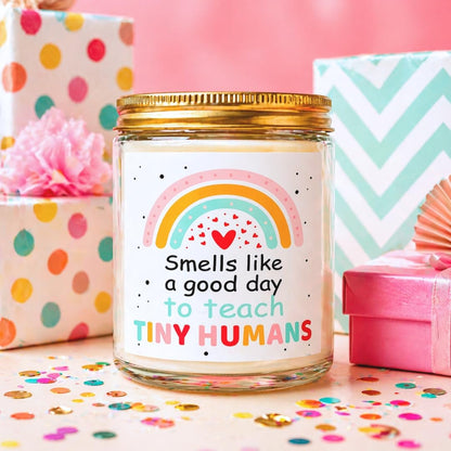 Kindergarten Teacher Gifts, Thoughtful Kindergarten Teacher Appreciation Gifts, Vanilla Soy Candle, Relaxing Preschool Teachers and Elementary Teachers Thank You Gift for End‑of‑Year Teacher Week