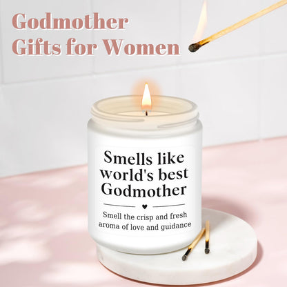 Homsolver Godmother Gifts from Godchild, Godmother Proposal Gift,Mothers Day Birthday Christmas Gift for Godmother's, Godmother's Scented Candles