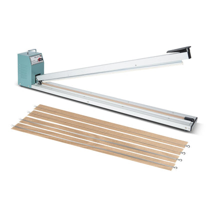 R-PACK Impulse Heat Sealer, Heavy Duty Sealing Machine with Extra 2 Replacements(white, 32inch)