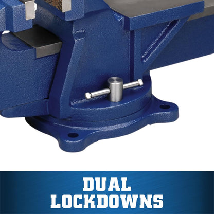 Wilton General Purpose Bench Vise, 6" Jaw Width, 5" Max Jaw Opening, 3" Throat (11106)