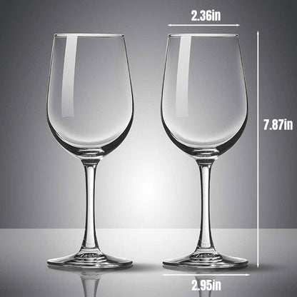 PARACITY Wine Glasses, christmas gift, Clear Glass, Long Stem Wine Glass for Red and White Wine - 10 OZ (Set of 2), Mother's Day Gift