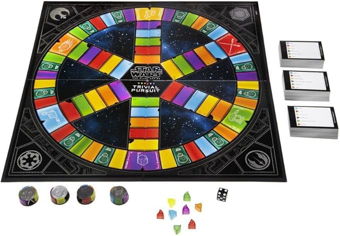 Hasbro Trivial Pursuit: Star Wars the Black Series Edition - Test Your Knowledge with Over 1800 Easy To Extremely Difficult Questions for Ultimate Fans - 2-4 Players - Instructions Included