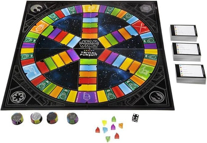 Hasbro Trivial Pursuit: Star Wars the Black Series Edition - Test Your Knowledge with Over 1800 Easy To Extremely Difficult Questions for Ultimate Fans - 2-4 Players - Instructions Included