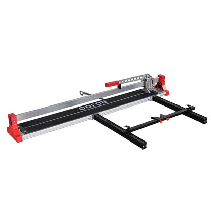 ROJOO 32/48 inch Manual Tile Cutting Machine Wide Aluminum Bottom Plate Single Slide Rail Adjustable Ceramic Porcelain Tile Cutter Heavy Duty (48inch/120cm)