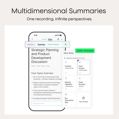 Plaud NotePin S AI Voice Recorder, Wearable AI Notetaker, AI Transcribe & Summarize, Support 112 Languages, 64GB Audio Recorder for Meetings Interviews, Professionals, Teams, with 4 Accessories