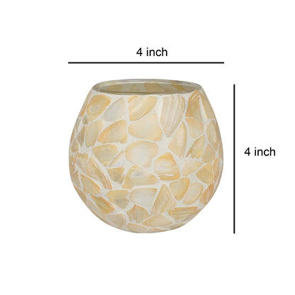 Glass Candle Holder Home & Garden Decoration Votive Light Candle Holder (4x4 Inch)