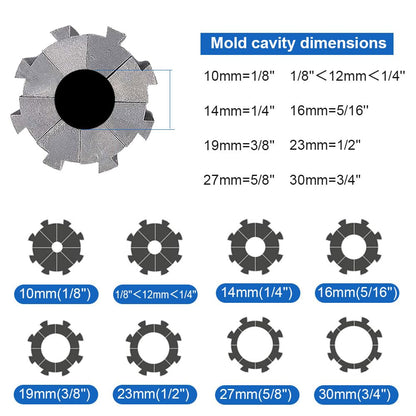 Hose Crimper with 8 Drill Sets,Hydraulic Manual Crimping Machine,Single and Double Braided Hose Crimper with Diameters 0.25 to 1 Inch (1000 Tons)