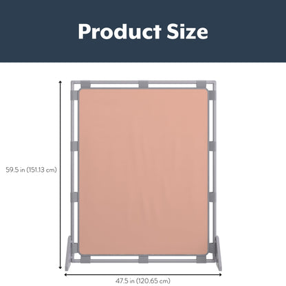 Children's Factory Big Screen PlayPanel, Kids Room Divider, Classroom Privacy Screen, Cantilever Feet Included, Clay