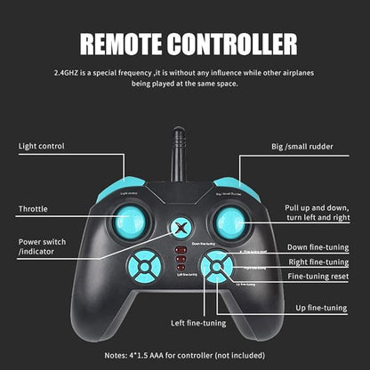 RC Airbus 747 A380 2.4G Remote Control Electric Plane Four Motor RC Airplane Toy RC Airliner with LED Lights Drop Resistant Aircraft 2 Batteries EPP Airplane for Beginners Kids Gifts (A-380)
