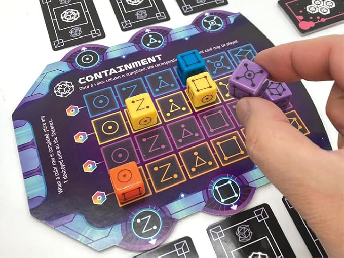 TESSERACT by Smirk &amp Dagger: 1-4 Player Cooperative Strategy Board Game 64 Dice Rotating Turntable Dice Manipulation Unique Player Powers A Great Gift for Couples Family Adults &amp Teens