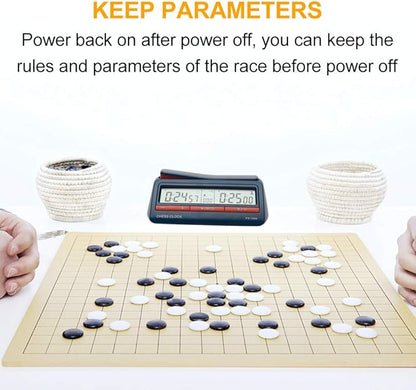 Chess Clock Advanced Digital Chess &amp Portable Game Timer for Portable Timer for Board Games and Delayed Countdown Function
