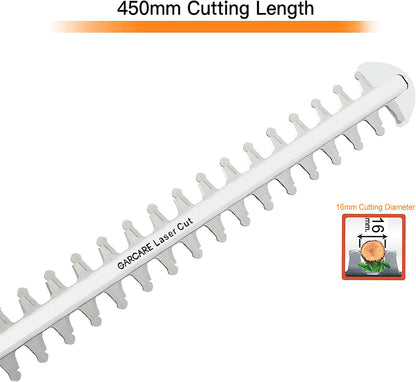 GARCARE Electric Hedge Trimmers, Corded 4.8A Pole Hedge Trimmer with 18 inch Laser Cut Blade