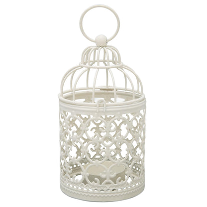 Tealight Lantern Hollow Pattern Decorative Metal Bird Cage Candle Holder for Dining Table Wedding Party