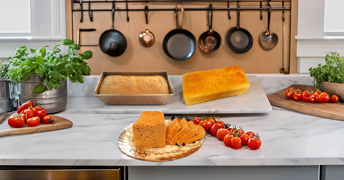 BAKERS PARDISE Loaf Pan with Tin Lid 1.1LB Dough Capacity Bread Loaf Pans Aluminium Bread Mold Baking Non-Stick Bread Container Toast Mold for Bakeware Ovenware - Kitchen & Bakery Use (9X3.75X3.5)