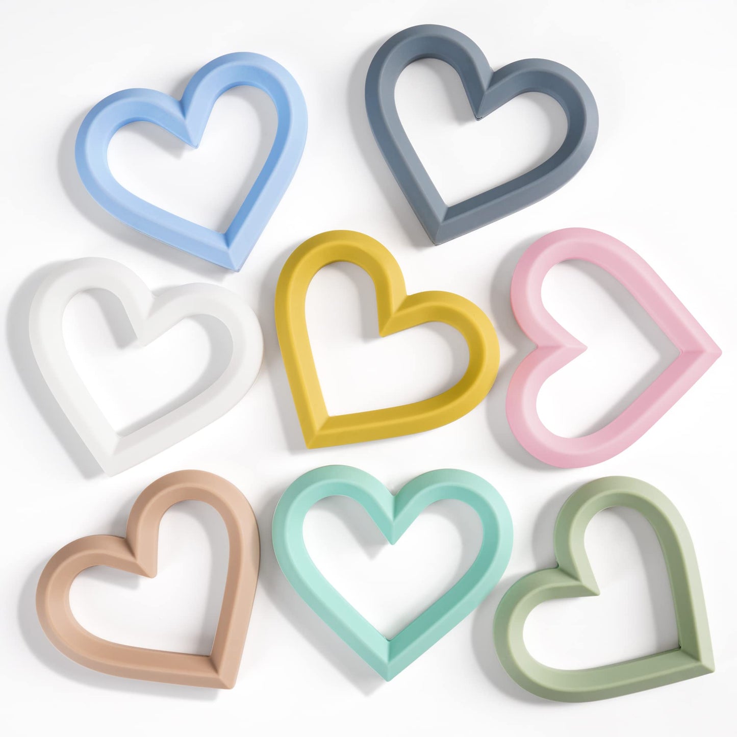 FEISCS Baby Teether Silicone Teething Toys for Babies 6-12 Months 0-6 Months,Baby Chew Toys Teething Relief,Gifts for Babies,BPA-Free