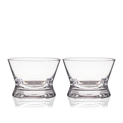 Viski Crystal Tequila Tasting Glasses, Copita Drinking Glasses for Mezcal, Whiskey, Bourbon, or Neat Spirits, Elegant Glassware Set for Home Bar or Cocktail Party, 6 oz, Set of 2