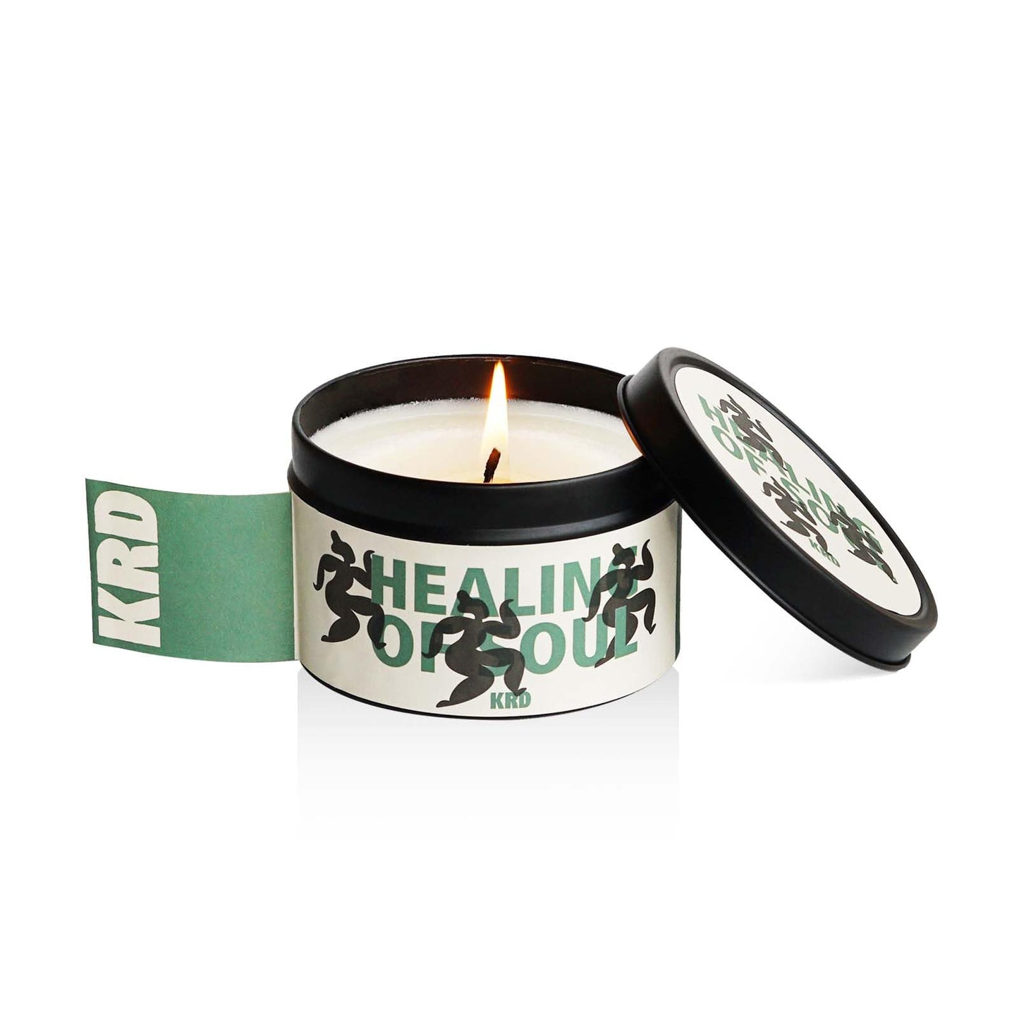 KRD Cashmere Wood Chestnut Candle, 6.4oz Strong Scented Candle, 42H Burn, Warm Woody Coconut Soy Wax Aromatherapy