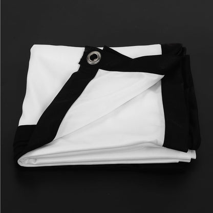 Portable Projector Screen, Foldable Non Crease White Polyester, Front Back Projection, Outdoor Camping Movie (60inch)