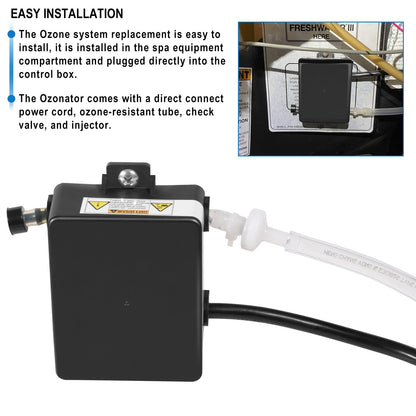 Hihitomorrow 72602 Complete Ozonator Unit Ozone Generator Replacement Parts for Watkins Freshwater III Ozone System Fit for Hot Spring Spas & Hot Tub Models 1995 to Current