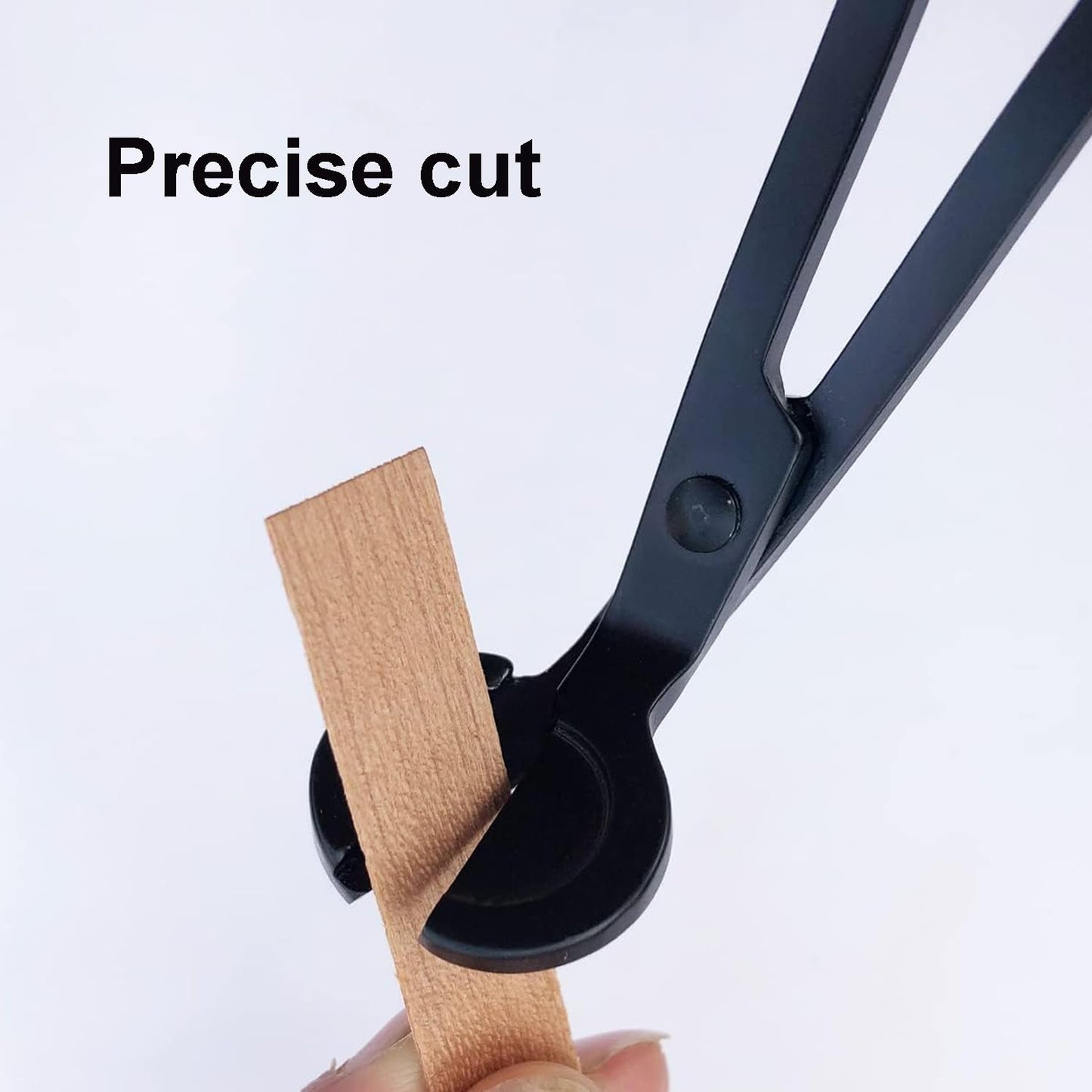 50 PCS Wooden Candle Wicks & Wick Trimmer Wood Candle Wicks 5.1 x 0.5 x 0.02 Inch Smokeless Wood Wicks for Candles with Candle Wick Trimmer and Iron Stand for DIY Candle Making（Use Two Wicks）
