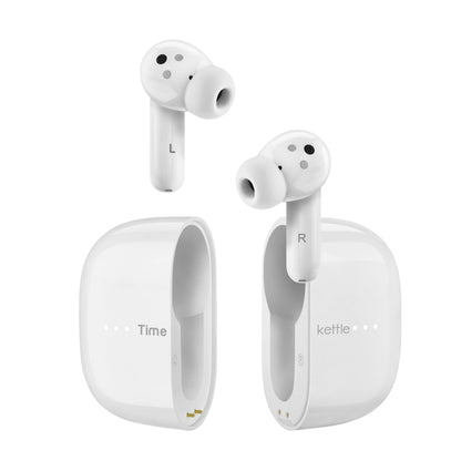 Timekettle M3 Language Translator Earbuds,Two-Way Translator Device with APP for 40 Languages Online,Voice Bluetooth Translator Earbuds,Compatible with iOS,Android (Online Version) White