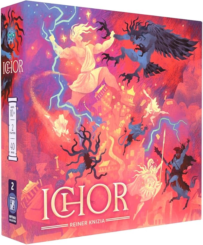 BITEWING GAMES Ichor Board Game - Two-Player Duel with Asymmetric Powers Designed by Dr. Reiner Knizia - Activate Your Special Abilities to Outwit Opponent - Strategy Game for Adults &amp Couples