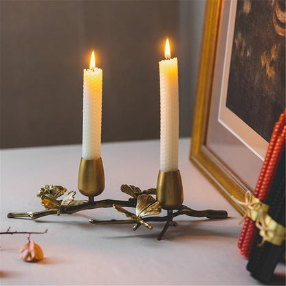 cfycfy987 Candelabra Light Luxury Romantic Brass Candle Holder Retro Decorative Double-Headed Candlestick Ornaments Candle Sticks Holder