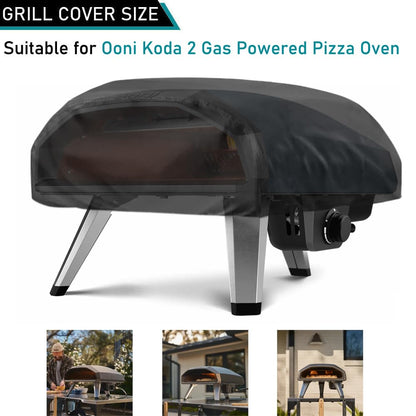 ZJYWSCH Pizza Oven Cover for Ooni Koda 2 Gas Powered Pizza Oven 600D Heavy Duty Portable Pizza Oven Cover Koda 14 inch Outdoor Waterproof Pizza Oven Accessories