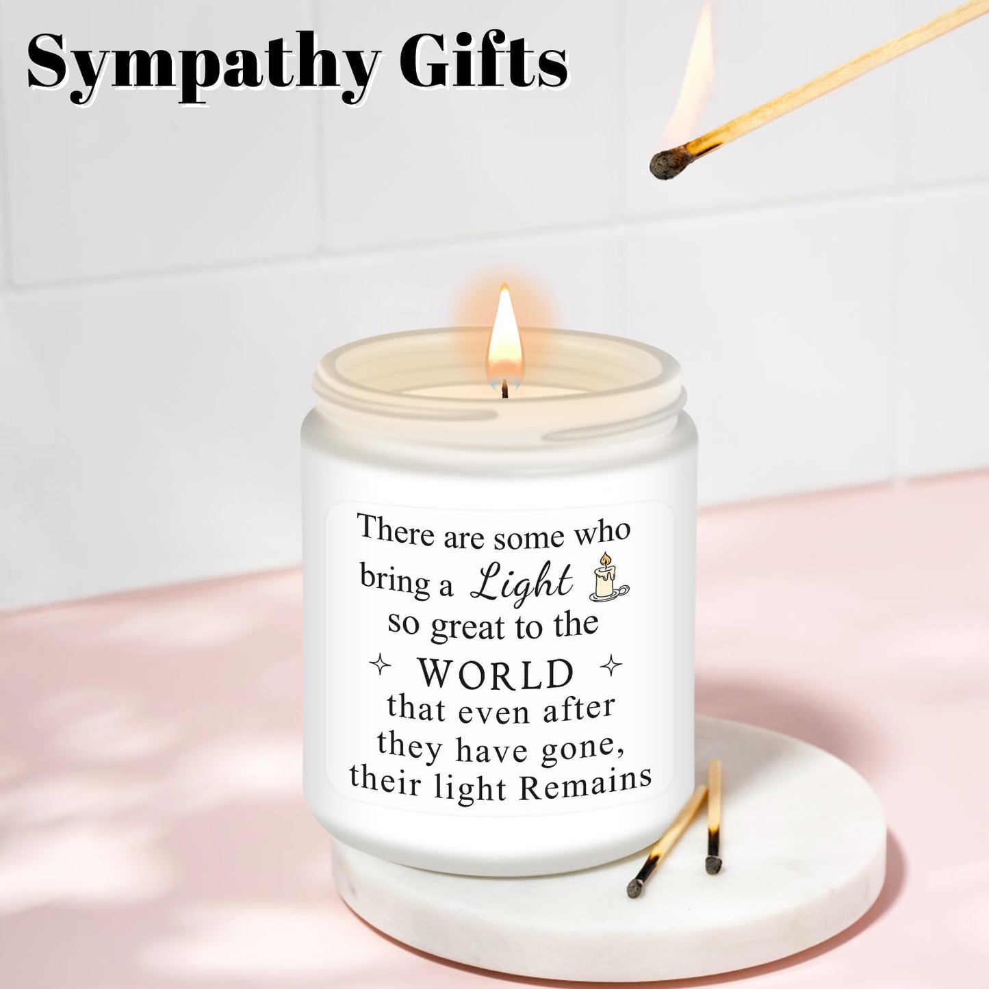 Homsolver Sympathy Gifts, Thoughtful, Remembrance and Condolence Gift, Sympathy Scented Candles