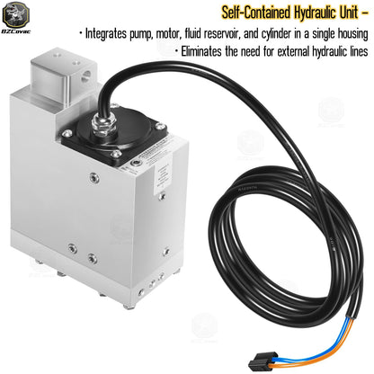 Tilt and Trim Parts 7050 for CMC T-H Marine - ELCT0078 Standard Hydraulic Actuator for Jack Plate and Tilt & Trim Systems, 12V Self-Contained Marine Hydraulic Unit, 5" Stroke