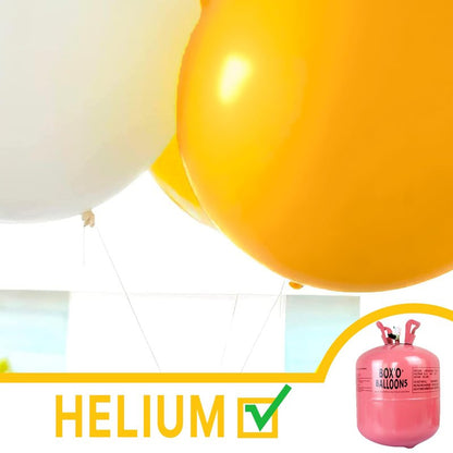 PartyWoo Mustard Yellow Balloons 4pcs 36 Inch Yellow Fall Balloons for Birthday Graduation Gender Reveal Engagement Baby Shower Bee Summer Sunflower Little Cutie Lemon Party Decorations Yellow-Y10