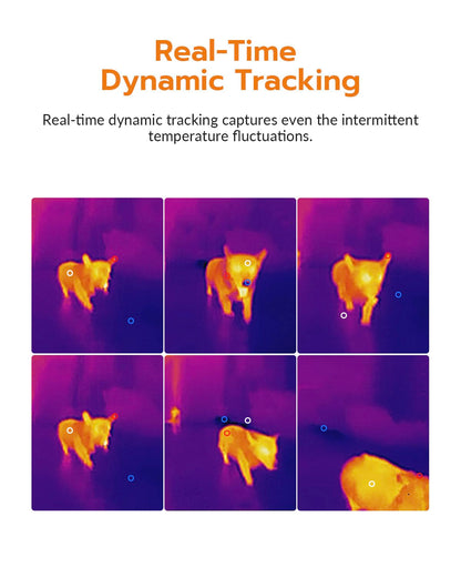 AccuMEMS GT16D Dual-Spectrum Thermal Imaging Camera, AI UIRA-Scene Detection with Thermometer-Mode Precision Detection, UIRA-IR 240×240 Resolution, -4°F~1202°F, < 50 mK, 11h Runtime, 25Hz