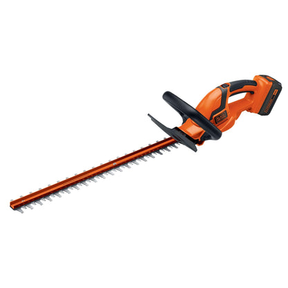 BLACK+DECKER 40V MAX Hedge Trimmer, Cordless, 24-Inch Blade, Battery and Charger Included (LHT2436)