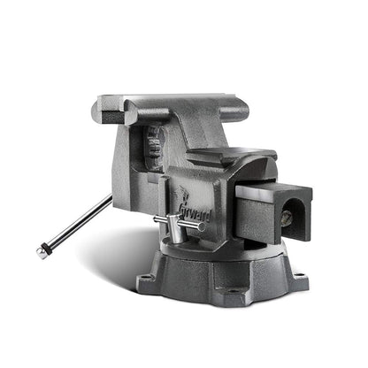 Forward CR50A-5.5In Bench Vise 210 Degrees Swivel Base Heavy Duty with Anvil (5 1/2") & Forward Drill Press Vise 4", Q194A