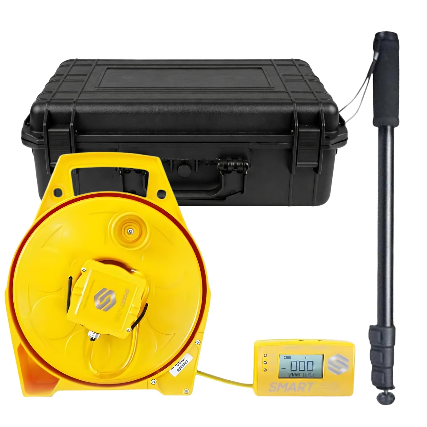 Smart Level Precision Construction Altimeter with Bluetooth App (iOS & Android), 1/16 inch Accuracy – Includes Carrying Case & Monopod – Data Export & Backlit Display