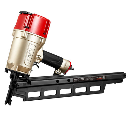 meite SN2183F 21 Degree Framing Nailer Pneumatic Nail Gun, Accepts 20-22° 2" to 3-1/4" Plastic Collated Framing Nails, Air-Powered Framing Nail Gun Tools for Wall Studs Pallet Sheathing Roof Decking