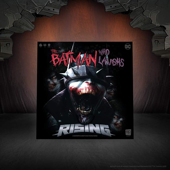 The Batman Who Laughs Rising | Cooperative Board Game | Featuring DC Comics Heroes and Villains - Wonder Woman Green Lantern Hawkgirl Batman Harley Quinn The Flash Cyborg | Licensed Batman Game