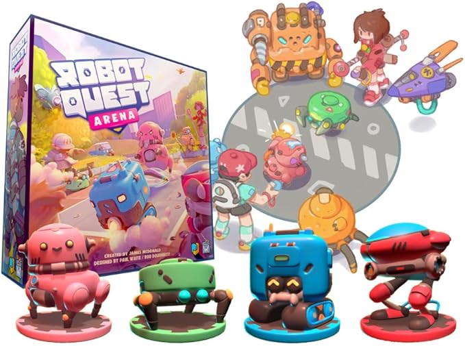 Wise Wizard Games: Robot Quest Arena Deckbuilding Board Game