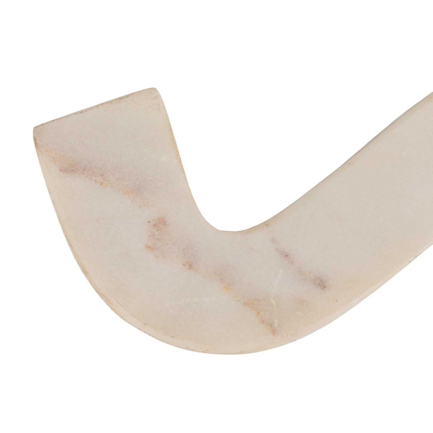 Bloomingville Marble Wave Double Taper Candle Holder, White