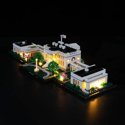 LED Light Kit for The White House - Compatible with Lego Architecture Collection 21054 Building Blocks Model (Model Set Not Included)
