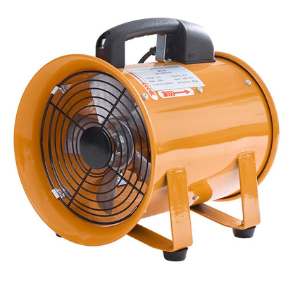 Aglaipty 8-Inch Industrial Portable Air Blower Ventilator, 3300 CFM Heavy-Duty Tube Exhaust Fan, 250W High-Velocity Low-Noise Air Mover for Extraction, Ventilation (8 Inch Blower Fan)