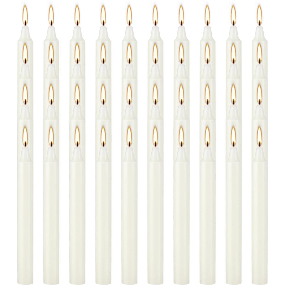 AYIQIW 4 Inch Tall 40 Pack Ivory Candles Mini Unscented Taper Candles for Christmas,Household, Wedding, Rituals, Prayer, Birthdays, Meditation, Altar,Party and Home Décor Candlesticks