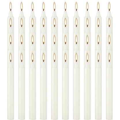 AYIQIW 4 Inch Tall 40 Pack Ivory Candles Mini Unscented Taper Candles for Christmas,Household, Wedding, Rituals, Prayer, Birthdays, Meditation, Altar,Party and Home Décor Candlesticks