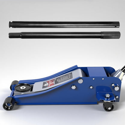 Jack Boss 3 Ton Floor Jack, Hydraulic Car Jack, Low Profile with Dual Pumps, Quickly Lift Steel Service Jack (6600lbs)
