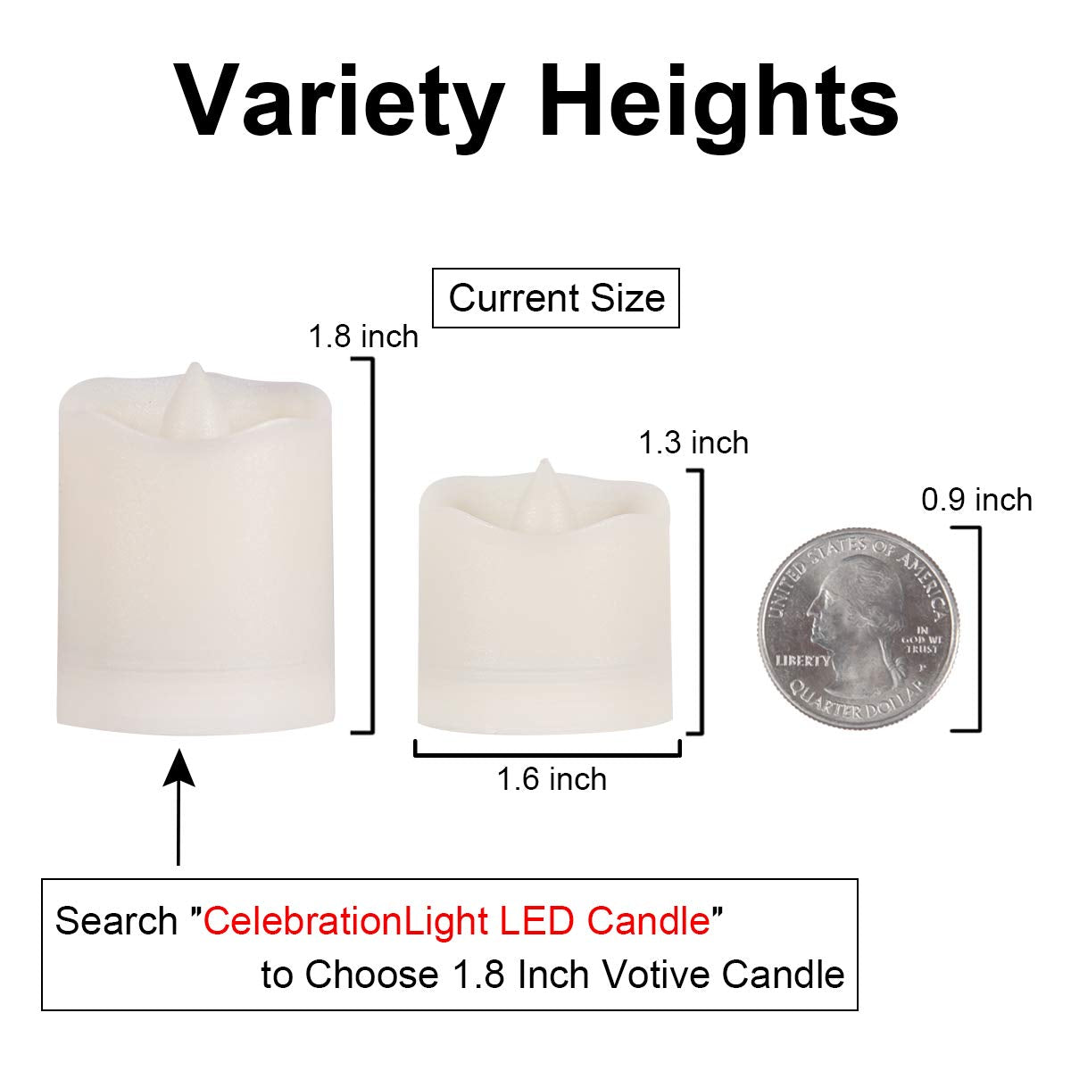 Flameless LED Tea Lights With Remote - Battery Operated Votive Candles With Timer, 200H, Unscented Outdoor Flickering White Flame - 1.3" Set of 6