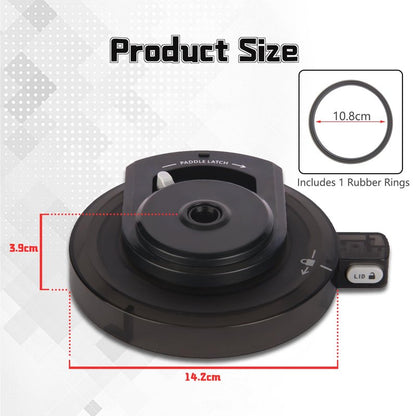 FIIOEOY Outer Bowl Lid Suitable for NC301 Ice Cream Maker, Creami Lid Replacement Compatible with NC299AMZ/NC301/NC300/NC201/NC101 Series (NO Paddle), Reusable, BPA-Free, Dishwasher Safe