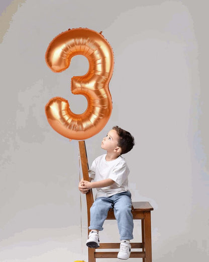 40 Inch Orange 1 Balloon for First Birthday, Orange One 1st Number Balloon Birthday Decorations, 10th 21st, Giant Number 1 Balloons